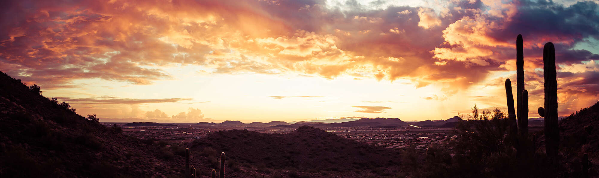 Sunset Over The City